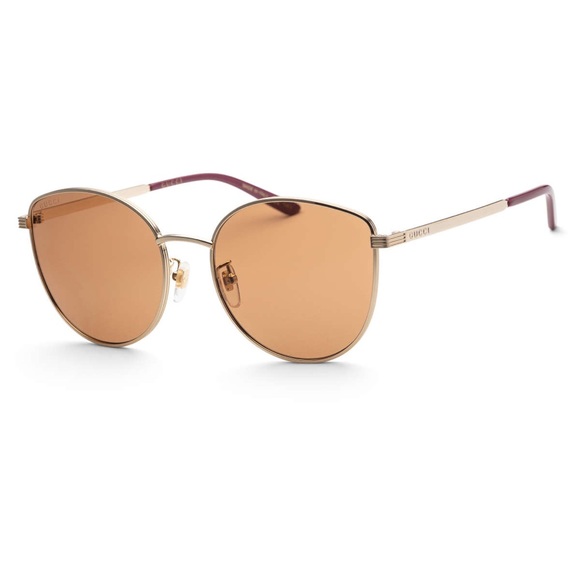 Gucci Gold/Brown Cat Eye Sunglasses GG0807SA